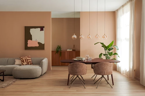 Lucide GISELA - Pendant light - LED Dim. - 5x4W 2700K - With replaceable LED module - Amber - Premium - atmosphere 2